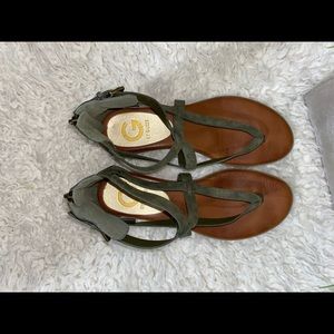 g by guess cave gladiator sandal